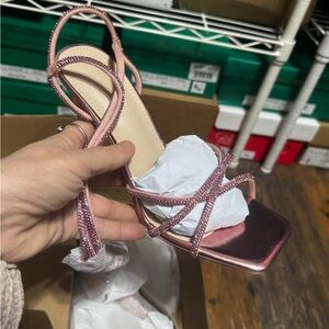 Chic Pink Strappy Sandals for Women